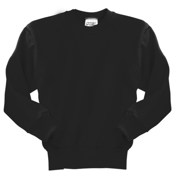 No Minimum Custom Logo Youth Core Fleece Crewneck Sweatshirt PC90Y Front View