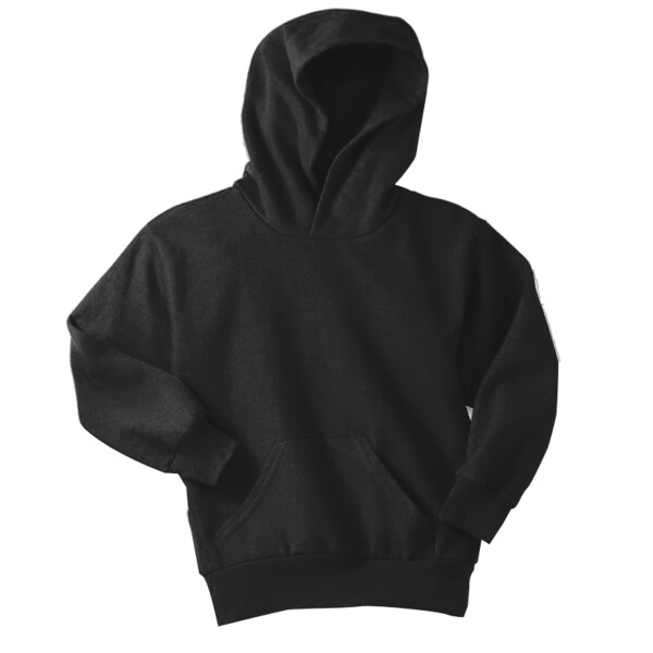 No Minimum Custom Logo Youth Core Fleece Pullover Hooded Sweatshirt PC90YH Front View