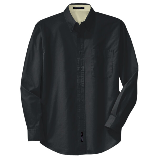 Custom No Minimum Port Authority Tall Long Sleeve Easy Care Shirt TLS608 Front View