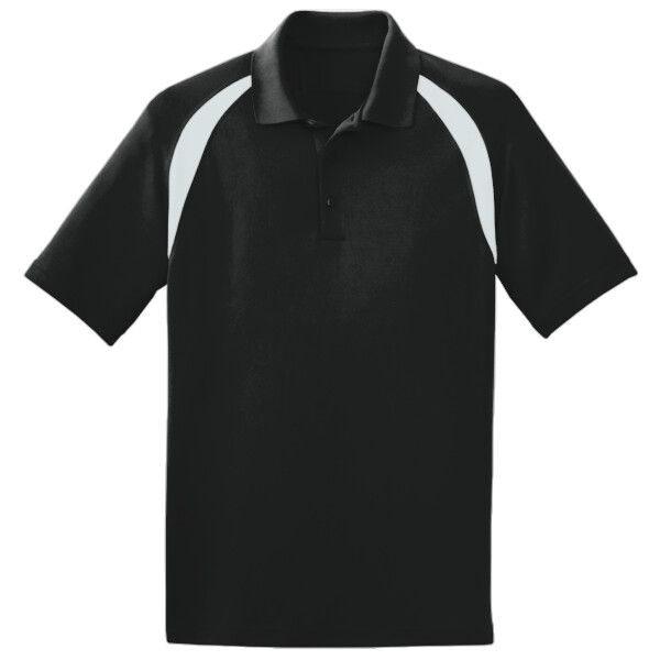 Custom No Minimum Sport-Tek Dry Zone Colorblock Raglan Polo T476 Front View