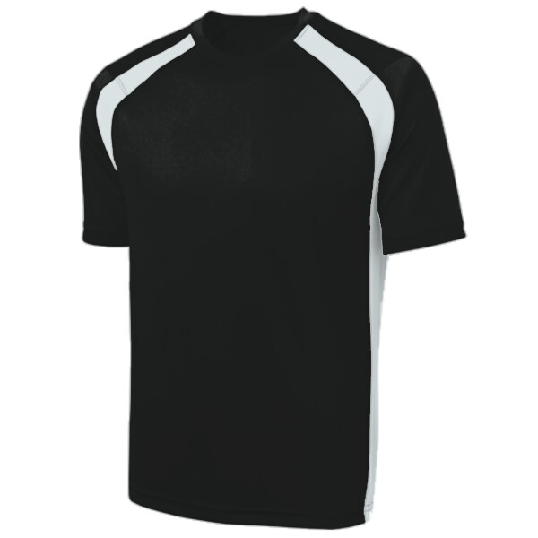 Custom No Minimum Sport-Tek Dry Zone Colorblock Crew T478 Front View