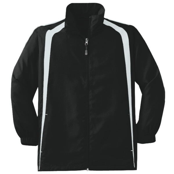 Custom No Minimum Sport-Tek Youth Colorblock Raglan Jacket YST60 Front View