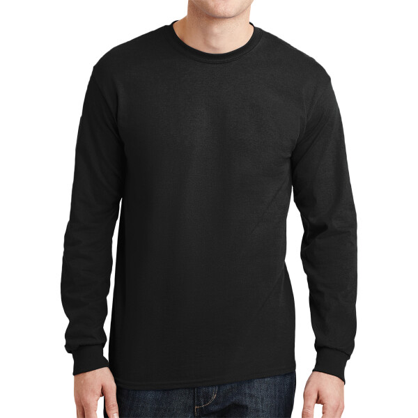 Custom No Minimum Gildan DryBlend 50 cotton/50 poly Long Sleeve T-Shirt 8400 Front View