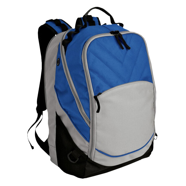 Custom No Minimum Port Authority Xcape Computer Backpack BG100 Front View