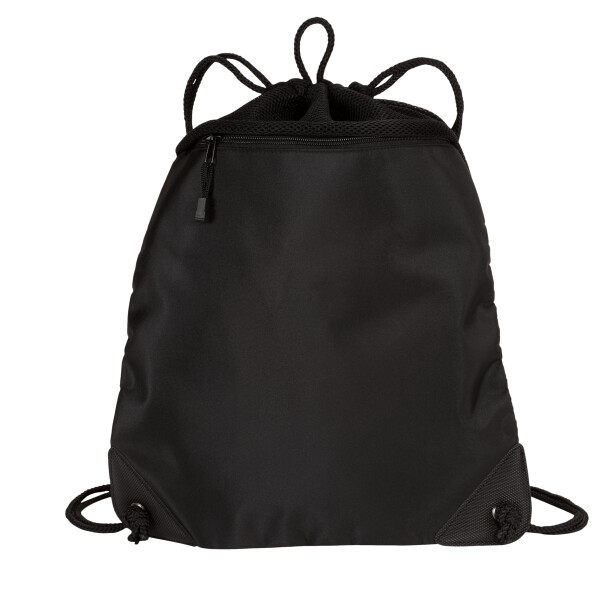 No Minimum Custom Logo Port Authority Cinch Pack with Mesh Trim BG810 Front