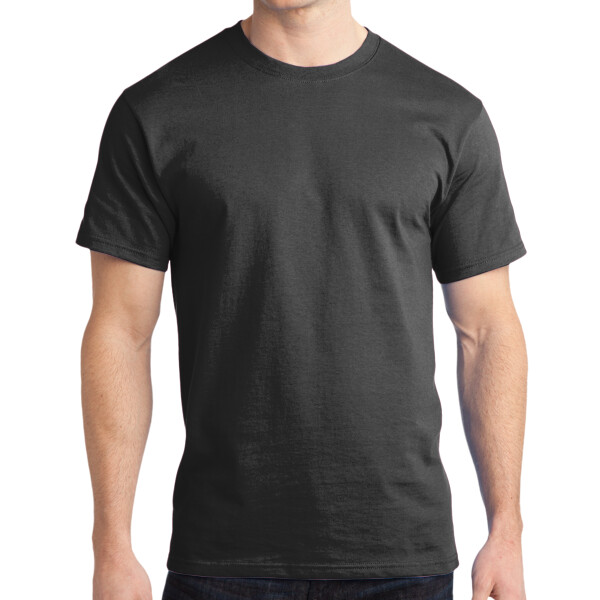 No Minimum Custom Logo Ring Spun Cotton Tee PC150 Front View