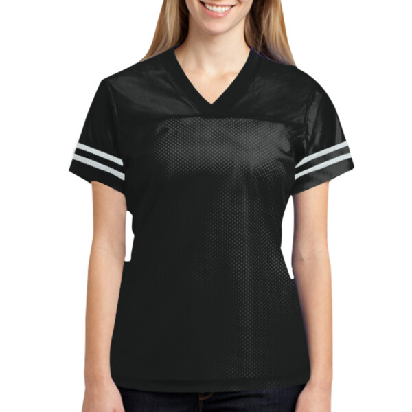 Custom No Minimum Sport-Tek Ladies PosiCharge Replica Jersey LST307 Front View