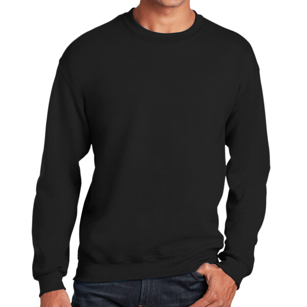Custom No Minimum Gildan Heavy Blend Crewneck Sweatshirt 18000 Front View