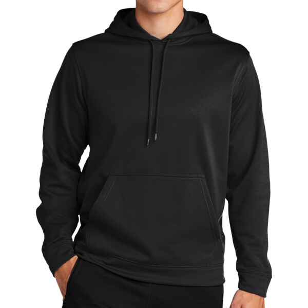 Custom No Minimum Sport-Tek Sport Wick Fleece Hooded Pullover F244 Front View
