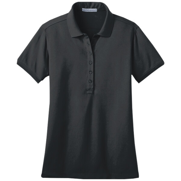 Custom No Minimum Port Authority Ladies Stretch Pique Polo L555 Front View