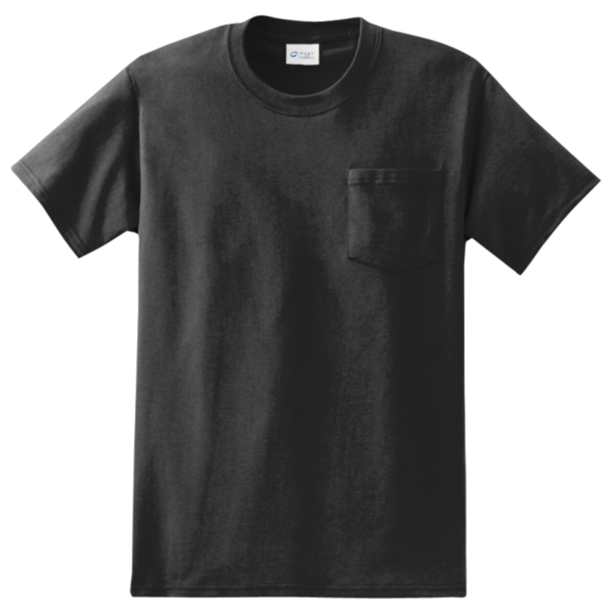 No Minimum Custom Logo Tall Essential Pocket Tee PC61PT Front View