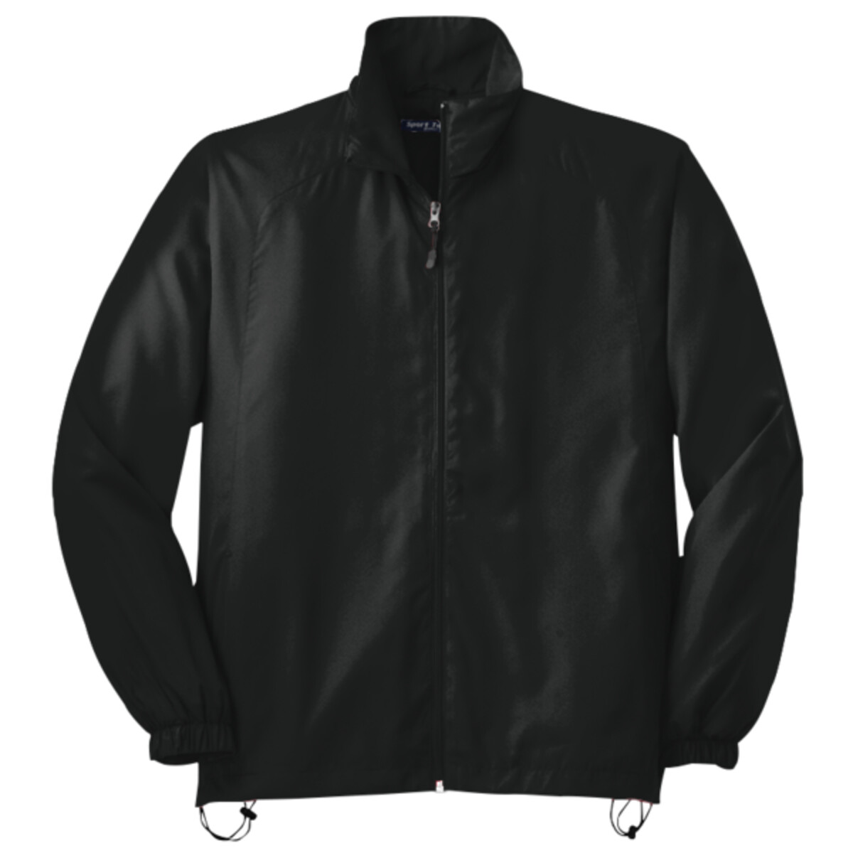 Custom No Minimum Sport-Tek Full Zip Wind Jacket JST70 Front View