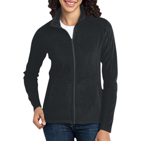 Custom No Minimum Port Authority Ladies Microfleece Jacket L223 Front View
