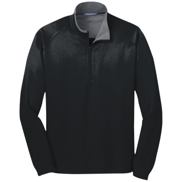 Custom No Minimum Port Authority Vertical Texture 1/4 Zip Pullover K805 Front View