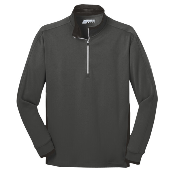 No Minimum Custom Logo Nike Dri FIT 1/2 Zip Cover Up 578673 Front View