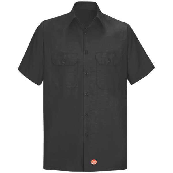 Custom No Minimum Red Kap Short Sleeve Solid Ripstop Shirt SY60 Front View