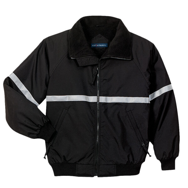 Custom No Minimum Port Authority Challenger Jacket with Reflective Taping J754R Front View