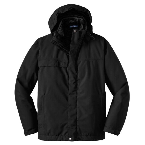 Custom No Minimum Port Authority Herringbone 3 in 1 Parka J302 Front View