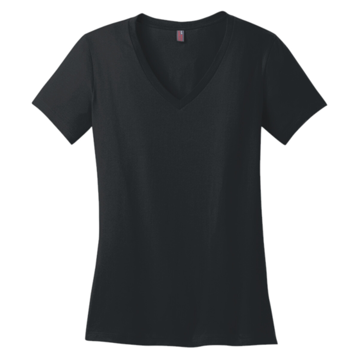 custom logo no minimum ladies perfect weight triblend v-neck tee DM1170L front view