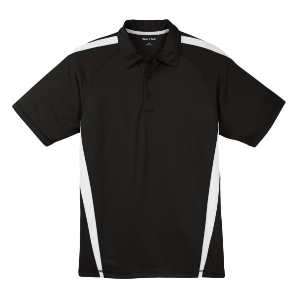 Custom No Minimum Sport-Tek PosiCharge Micro Mesh Colorblock Polo ST685 Front View