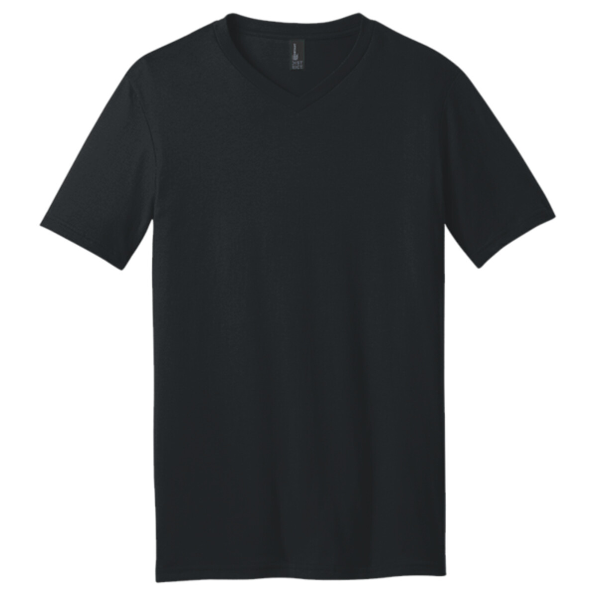 Custom No Minimum District Very Important V-Neck Tee DT6500 Front View