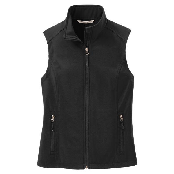 Custom No Minimum Port Authority Ladies Core Soft Shell Vest L325 Front View