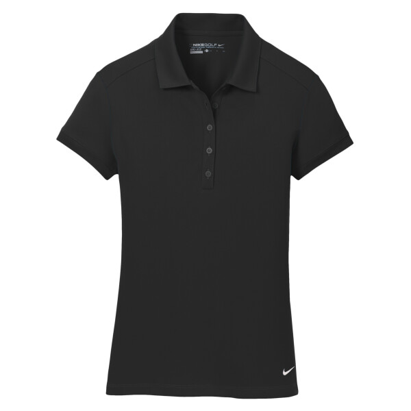 No Minimum Custom Logo Nike Ladies Dri FIT Solid Icon Pique Modern Fit Polo 746100 Front View