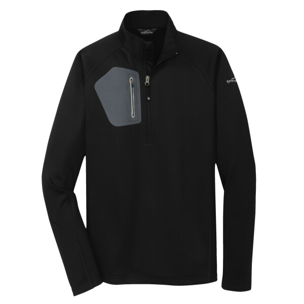 Custom No Minimum Eddie Bauer 1/2 Zip Performance Fleece EB234 Front View