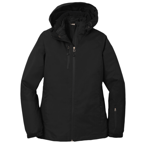 Custom No Minimum Port Authority Ladies Vortex Waterproof 3 in 1 Jacket L332 Front View