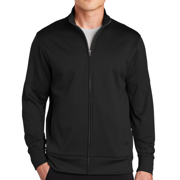 Custom No Minimum Sport-Tek Sport Wick Fleece Full Zip Jacket ST241 Front View