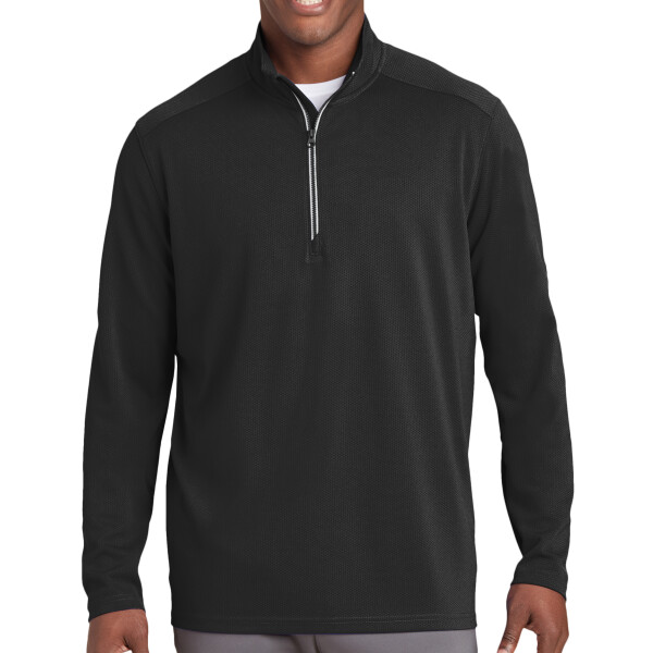 Custom No Minimum Sport-Tek Textured 1/4 Zip Pullover ST860 Front View