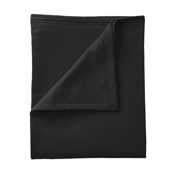 No Minimum Custom Logo Core Fleece Sweatshirt Blanket BP78 Corner View