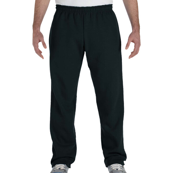 Custom No Minimum Gildan Heavy Blend Open Bottom Sweatpants 18400 Front View
