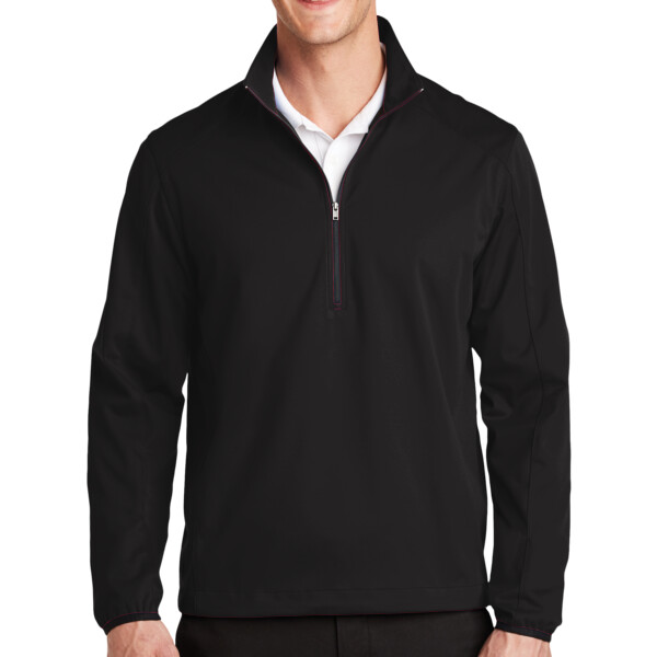 Custom No Minimum Port Authority Active 1/2 Zip Soft Shell Jacket J716 Front View
