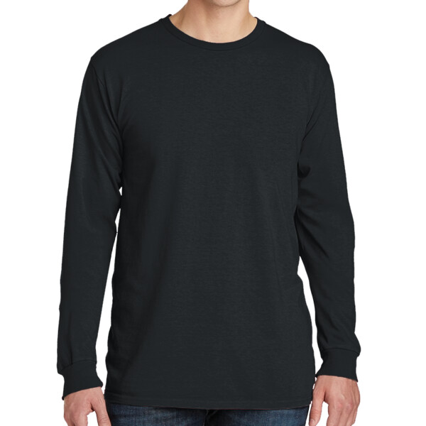 No Minimum Custom Logo Beach Wash ® Garment Dyed Long Sleeve Tee PC099LS Front View