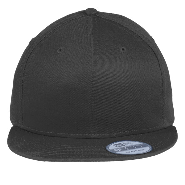 Custom No Minimum New Era Flat Bill Snapback Cap NE400 Front View