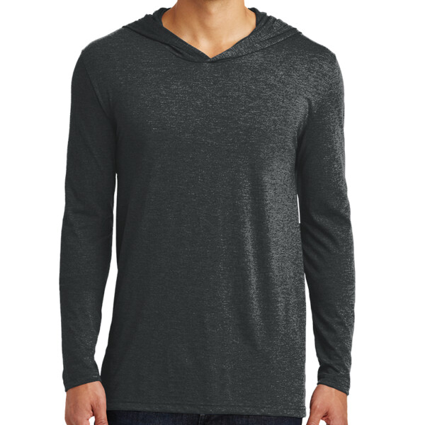 Custom No Minimum District Perfect Tri Long Sleeve Hoodie DM139 Front View