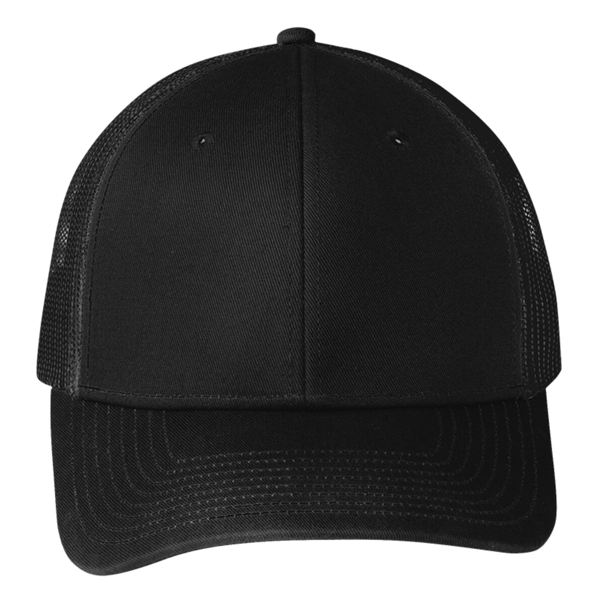 No Minimum Custom Logo Port Authority Snapback Trucker Cap C112 Front
