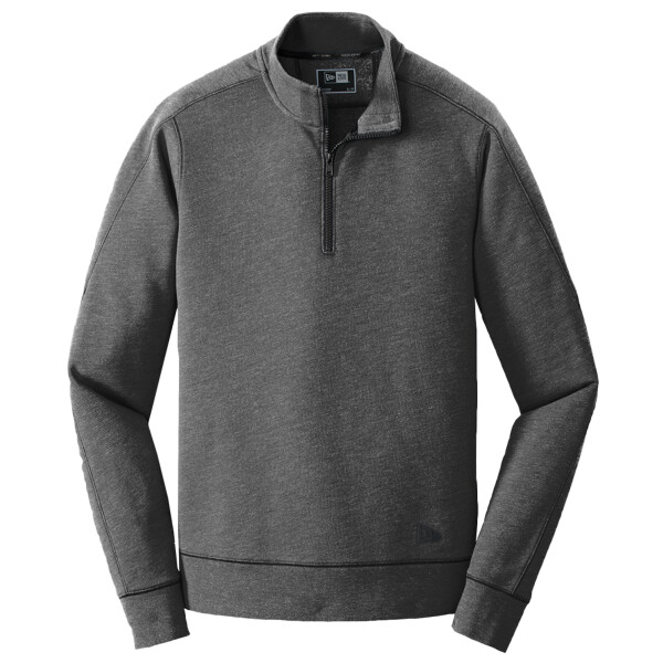 Custom No Minimum Tri Blend Fleece 1/4 Zip Pullover NEA512 Front View
