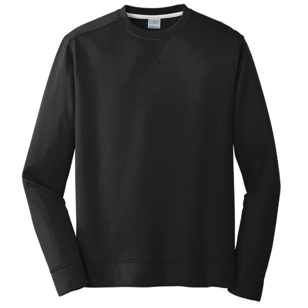 No Minimum Custom Logo Fan Performance Fleece Crewneck Sweatshirt PC590 Front View