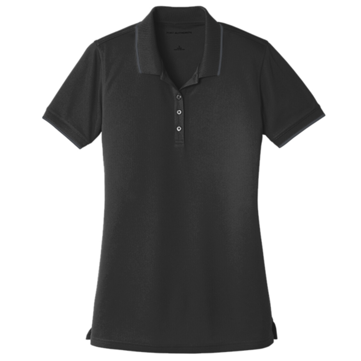 Custom No Minimum Port Authority Ladies Dry Zone UV Micro Mesh Tipped Polo LK111 Front View
