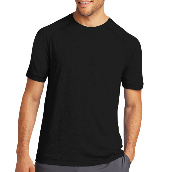 Custom No Minimum Sport-Tek PosiCharge Tri-Blend Wicking Raglan Tee ST400 Front View