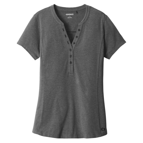 No Minimum Custom Logo OGIO Ladies Tread Henley LOG136 Front