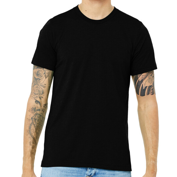 Custom No Minimum Bella Canvas Unisex Tri Blend Short Sleeve Tee BC3413 Front View