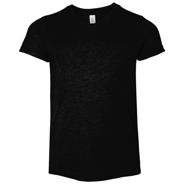 Custom No Minimum Bella Canvas Youth Tri Blend Short Sleeve Tee BC3413Y Front View