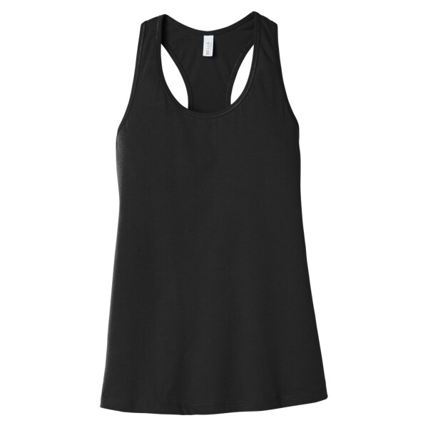 Custom No Minimum Bella Canvas Women's Jersey Racerback Tank BC6008 Front View