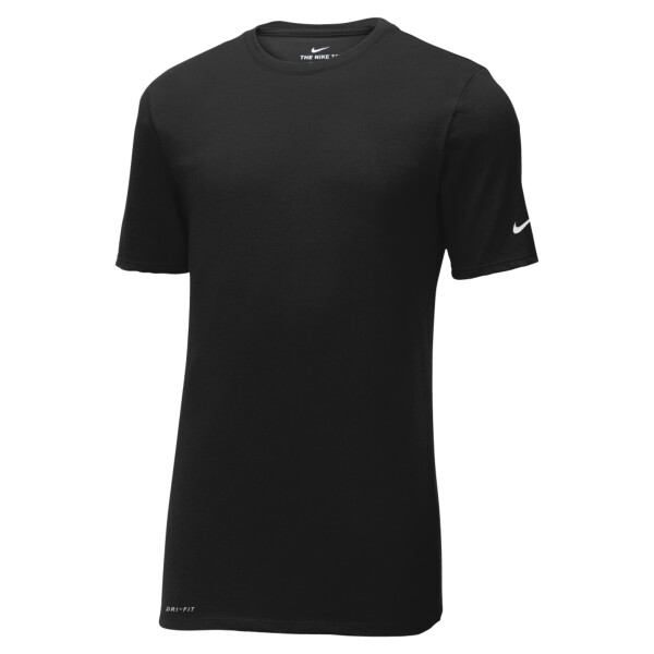No Minimum Custom Logo Nike Dri FIT Cotton/Poly Tee NKBQ5231 Front View