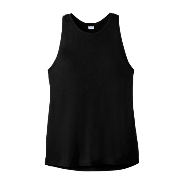 Custom No Minimum Sport-Tek Ladies PosiCharge Tri Blend Wicking Tank LST402 Front View