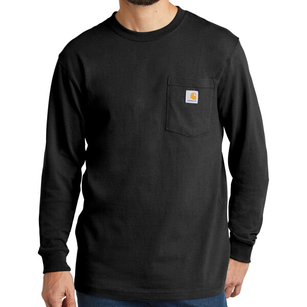 Custom No Minimum Carhartt Workwear Pocket Long Sleeve T-Shirt CTK126 Front View