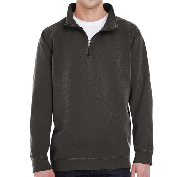 Custom No Minimum Ring Spun 1/4 Zip Sweatshirt 1580 Front View